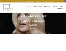 Tablet Screenshot of coiffure-unique.be